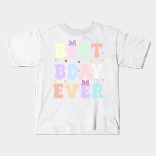 Happiest Birthday Girl Best Bday Ever GIft For Girls Women Kids T-Shirt